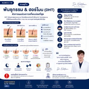 ผมร่วผมบางจากรรมพันธุ และ ฮอร์โมน